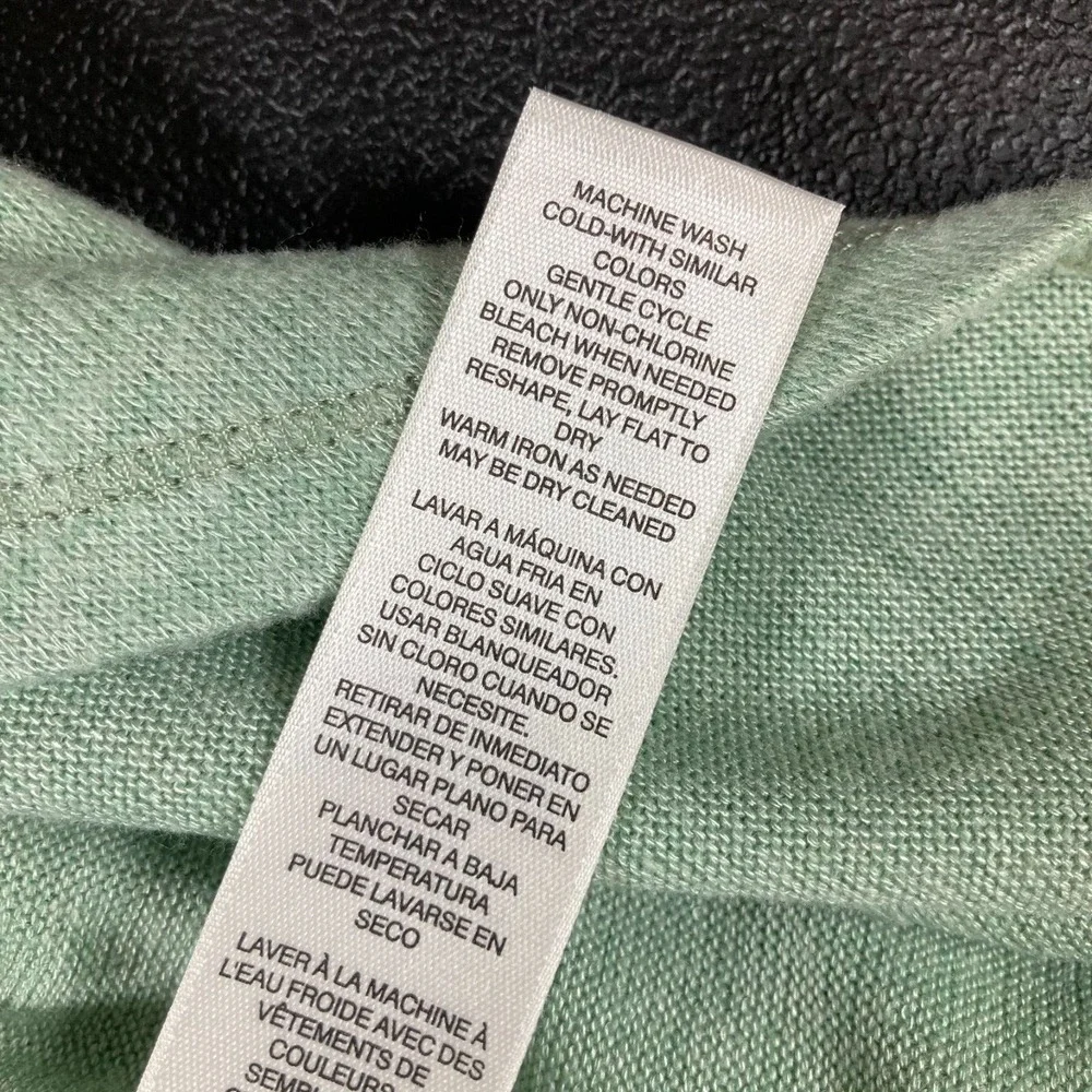 Zenergy Chico Green Long Sleeve Soft Crewneck Athlesiure Wrap Front Tunic Cozy - Picture 9 of 9